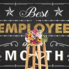 Lofaris Black White Best Employee Of The Month Backdrop