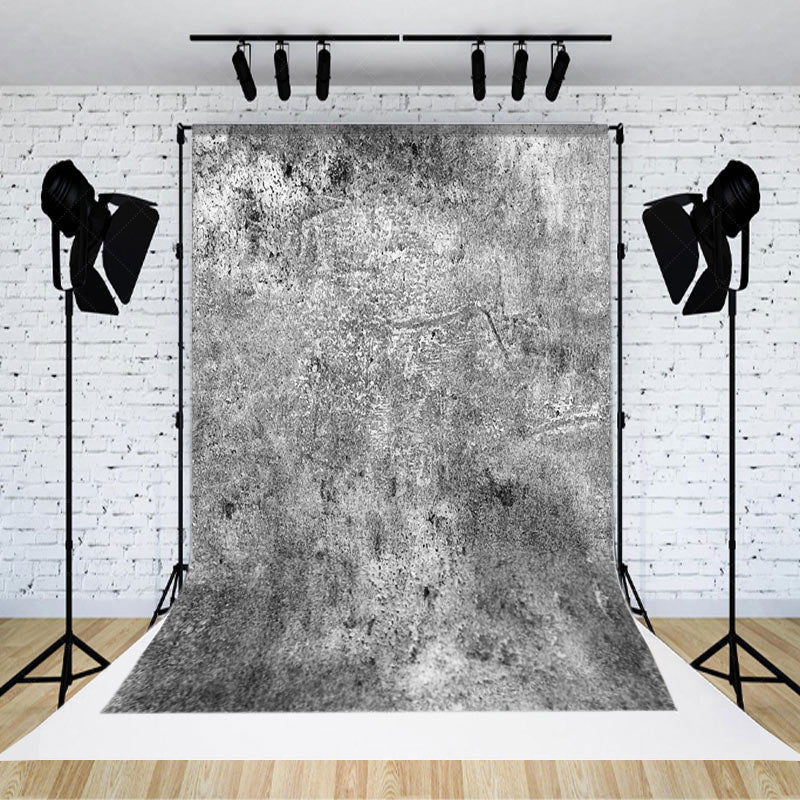 Lofaris Black White Messy Abstract Texture Photo Backdrop