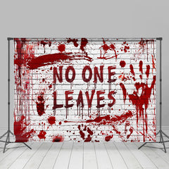 Lofaris Bloody Horror Wall No One Leaves Halloween Backdrop