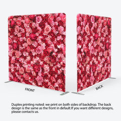 Lofaris Bloom Romantic Rose Valentines Day Square Backdrop