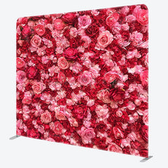 Lofaris Bloom Romantic Rose Valentines Day Square Backdrop