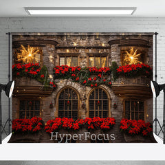 Lofaris Bloom Sparke Retro Castle Festive Christmas Backdrop