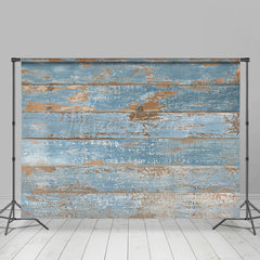 Lofaris Blue Shabby Wood Grain Studio Photography Backdrop