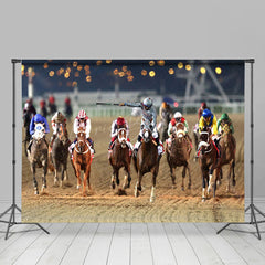 Lofaris Blurry Gold Light Racecourse Kentucky Derby Backdrop