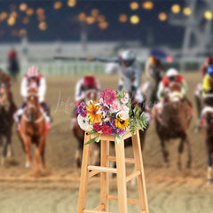 Lofaris Blurry Gold Light Racecourse Kentucky Derby Backdrop