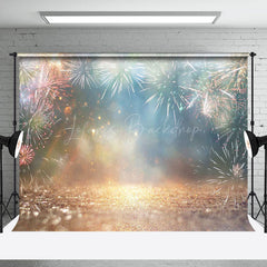 Lofaris Blurry Night Sparks Flicker Happy New Year Backdrop