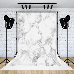 Lofaris Blurry White Grey Marbled Texture Photo Backdrop