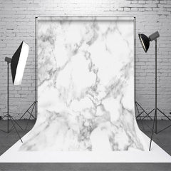 Lofaris Blurry White Grey Marbled Texture Photo Backdrop