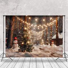 Lofaris Blurry Wild Field Light Strip Christmas Backdrop