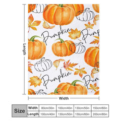 Lofaris Boho Autumn Pumpkin Custom Name Soft Warm Blanket