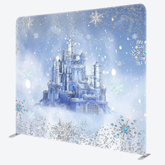 Lofaris Bokeh Winter Snow Castle Kids Pillow Case Backdrop