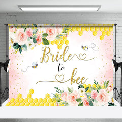 Lofaris Bride To Bee Honeycomb Floral Bridal Shower Backdrop