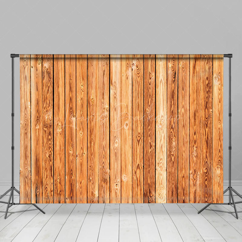 Lofaris Bright Brown Natural Wood Grain Photography Backdrop