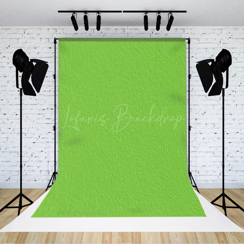 Lofaris Bright Green Cement Paint Wall Fine Art Backdrop