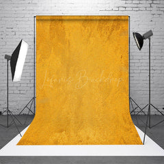 Lofaris Bright Yellow Abstract Frosted Texture Backdrop