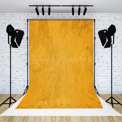 Lofaris Bright Yellow Abstract Frosted Texture Backdrop