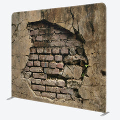 Lofaris Broken Brick Wall Photography Square Tension Backdrop