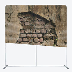 Lofaris Broken Brick Wall Photography Square Tension Backdrop