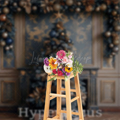 Lofaris Brown Gold Vintage Wall Tree Christmas Vibe Backdrop