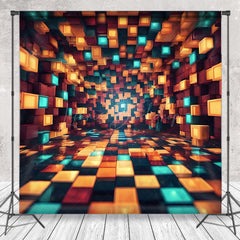 Lofaris Building Blocks Abstract Lights Dance Party Backdrop