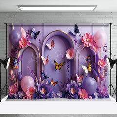 Lofaris Butterfly Girl Birthday Wedding Photography Backdrop