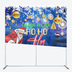 Lofaris Calling Ho Hos Disco Santa Christmas Backdrop