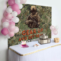 Lofaris Camouflage Soldier Ultimate Airsoft Bash Backdrop