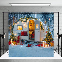 Lofaris Camper Van Warm Interior Christmas Winter Backdrop