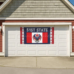 Lofaris Canada 51st State Eagle Banner Sign for Decor