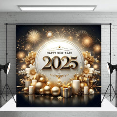 Lofaris Candles Flowers Welcome The New Year 2025 Backdrop