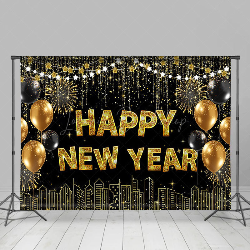 Lofaris Celebration Balloon Happy New Year Holiday Backdrop