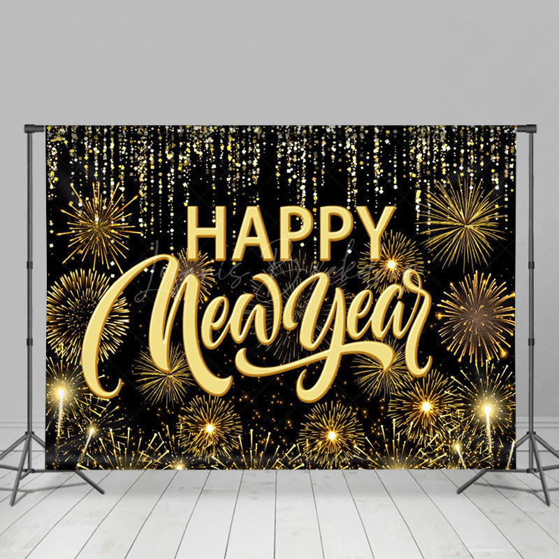 Lofaris Celebration Happy New Year Glitter Holiday Backdrop