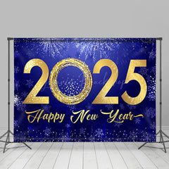 Lofaris Celebratory 2025 Golden New Year Greetings Backdrop