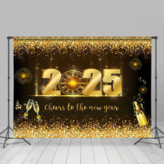 Lofaris Celebratory 2025 New Years Eve Happy Holiday Backdrop