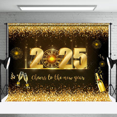 Lofaris Celebratory 2025 New Years Eve Happy Holiday Backdrop