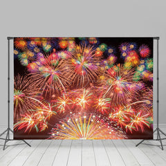 Lofaris Celebratory Display Vibrant Color Night Sky Backdrop