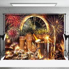 Lofaris Champagne Gold Sparkle New Year Celebration Backdrop