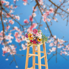 Lofaris Cherry Blossom Tree Sky Intricate Branches Backdrop