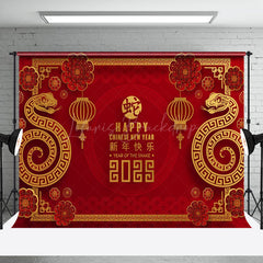 Lofaris Chinese Traditional Zodiac Snake New Year Backdrop