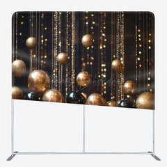 Lofaris Christmas Bauble Fabric Event Photo Booth Backdrop