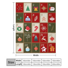 Lofaris Christmas Game Card Red Green Cute Custom Blanket