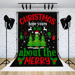 Lofaris Christmas Hope Yours Is All About The Merry Backdrop