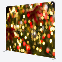 Lofaris Christmas Light Bokeh Square Arch Fabric Backdrop