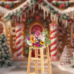 Lofaris Christmas Magical Candy Wonderland Backdrop For Photos