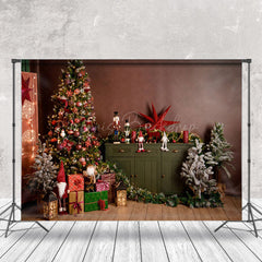 Lofaris Christmas Tree Gifts Retro Wall Photography Backdrop