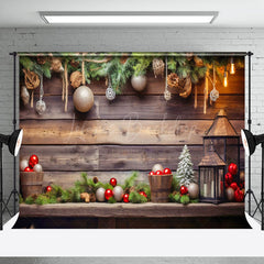 Lofaris Christmas Vibe Holiday Decorations Wooden Backdrop