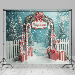 Lofaris Christmas Vibe Pink Window Scene Room Set Backdrop