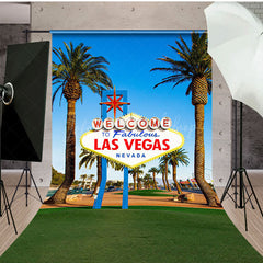 Lofaris City Road Welcome To Las Vegas Casino Photo Backdrop