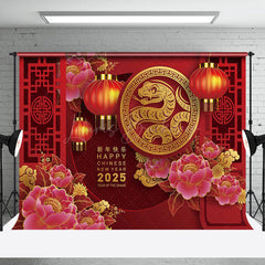 Lofaris Classical Snake 2025 Happy Chinese New Year Backdrop