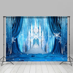 Lofaris Cold Ice World Snowy Winter Castle Cartoon Backdrop